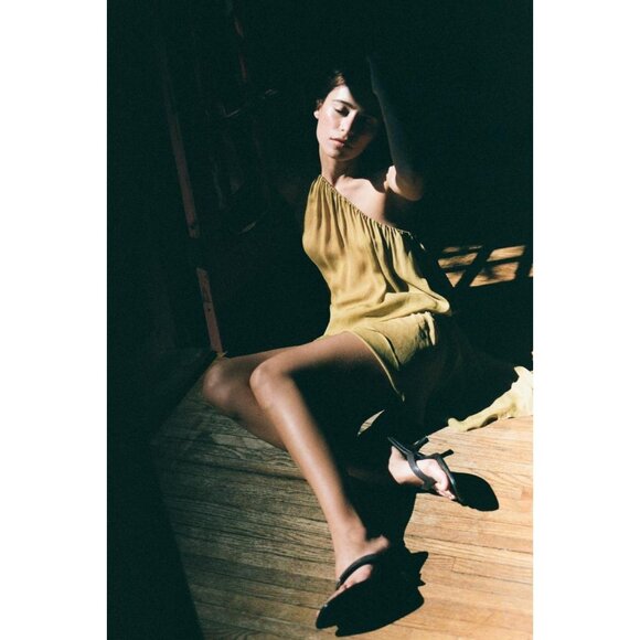 ZARA ASYMMETRIC TOP WITH TIES - Picture 2 of 4